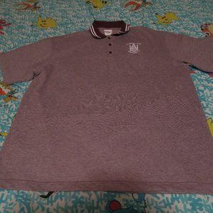VTG 80s Alabama A&M Bulldogs University Polo Red Burgundy HBCU Men's 2XL Golf